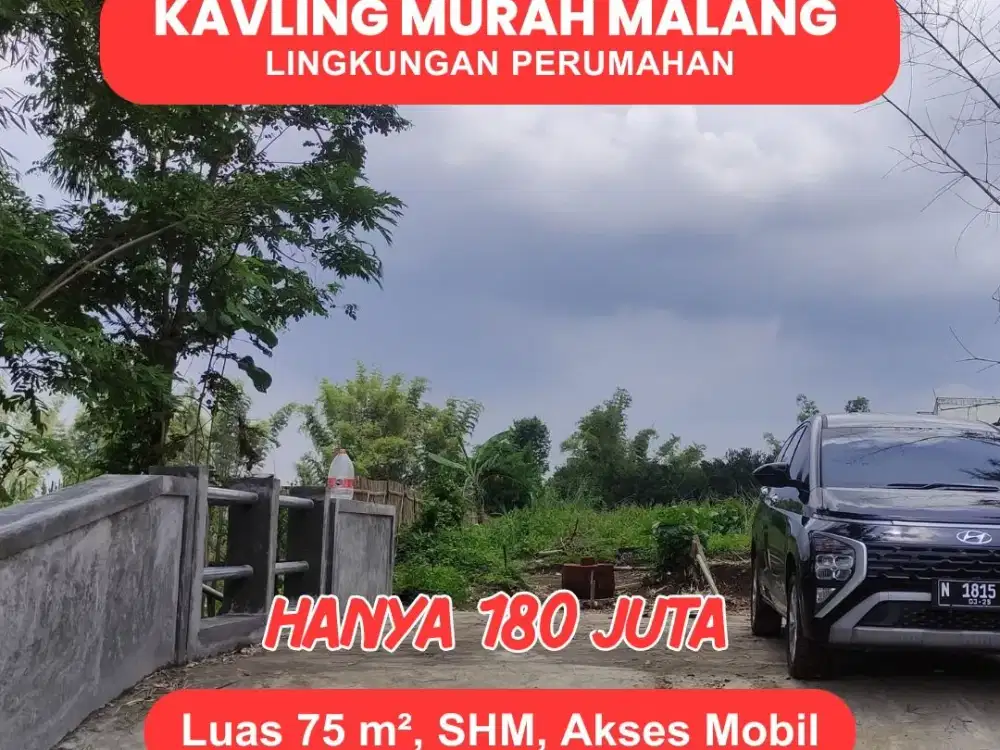 Kavling Lingkungan Perumahan Nyaman di Malang Kota