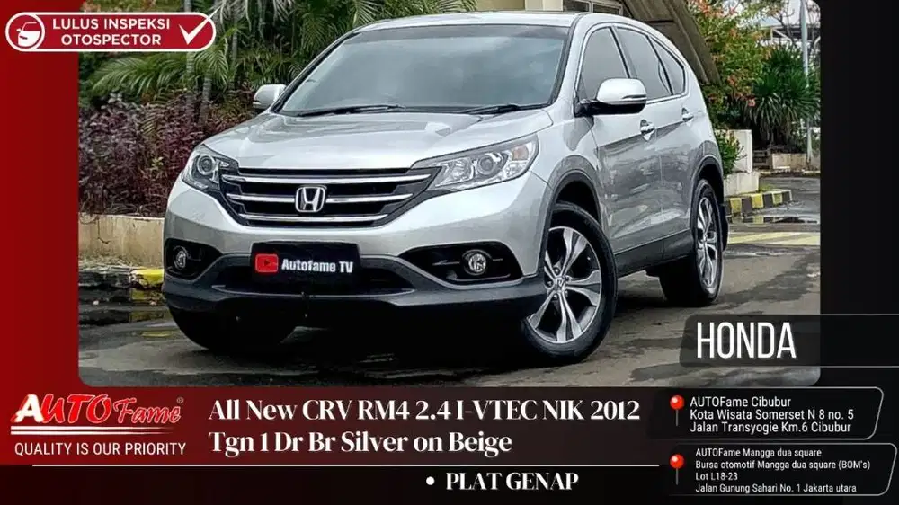 Honda All New CRV RM4 2.4 I-VTEC NIK 2012