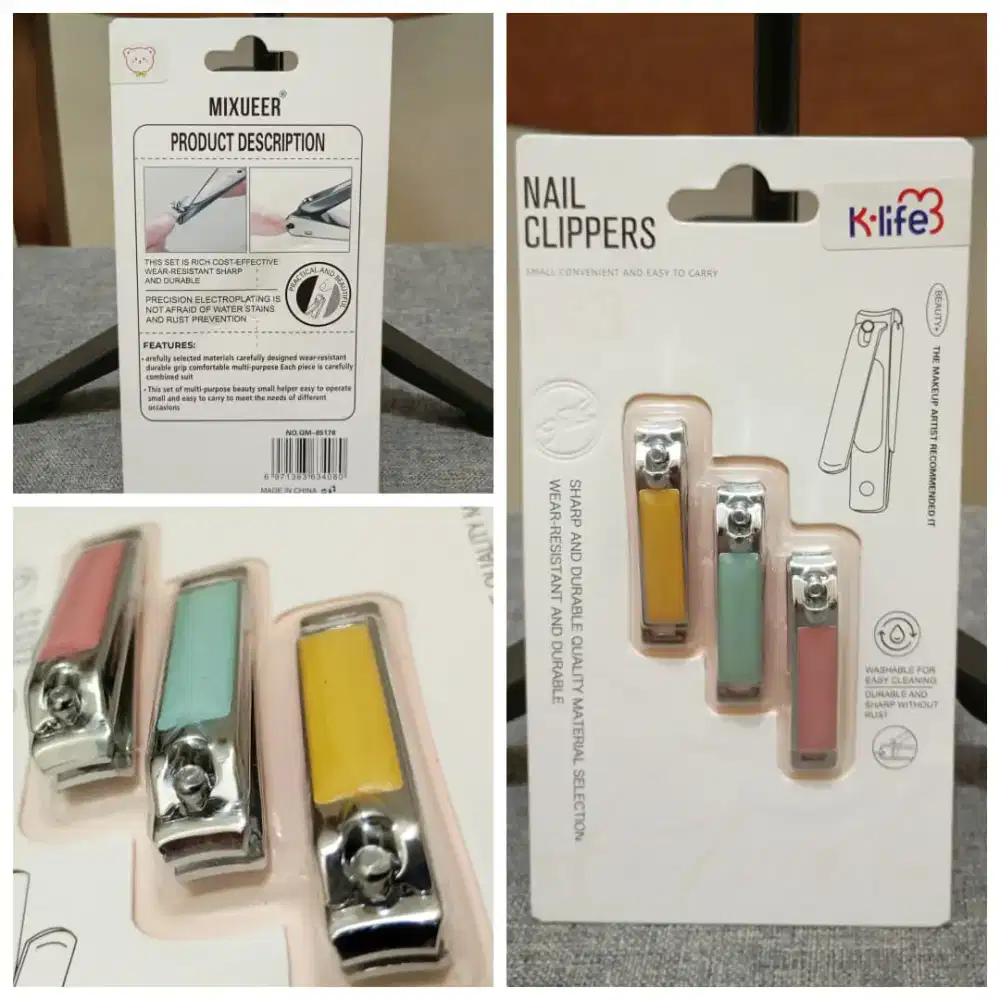 Gunting kuku travel 3 pcs