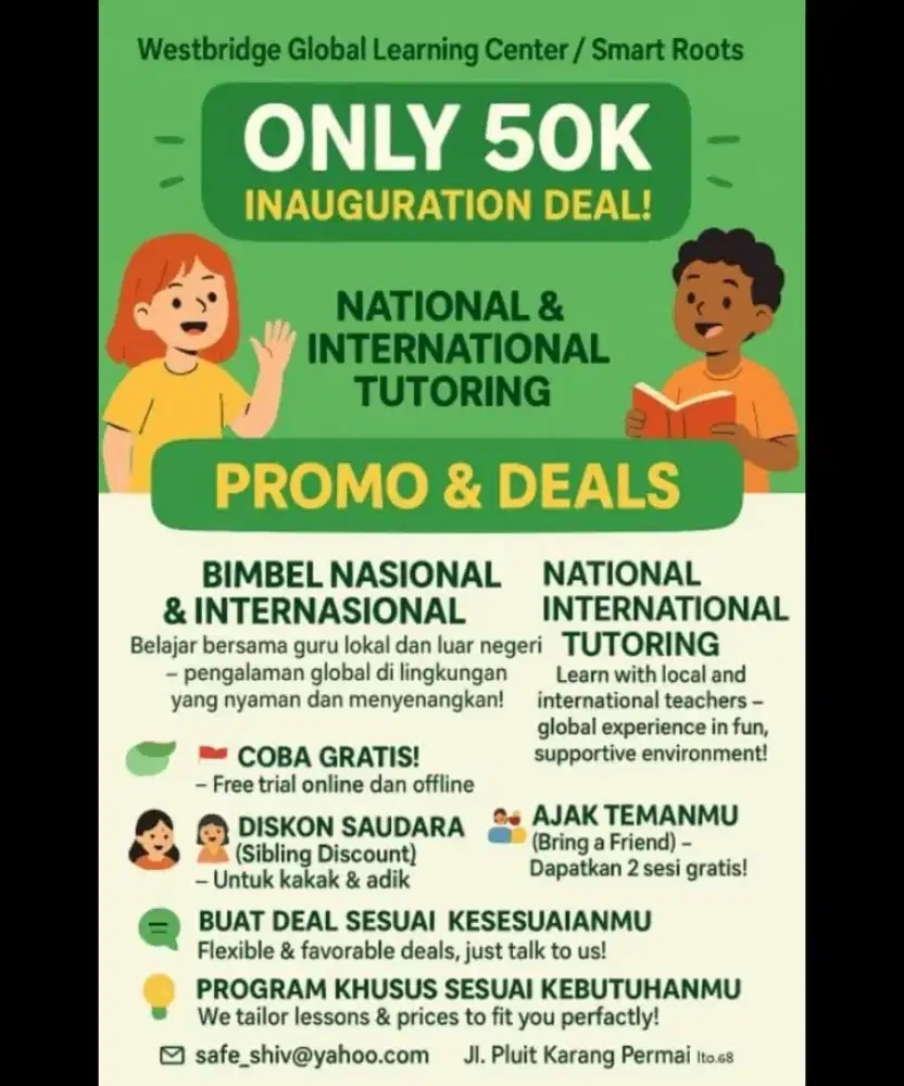 BIMBINGAN BELAJAR LES BIMBEL FREE TRIAL