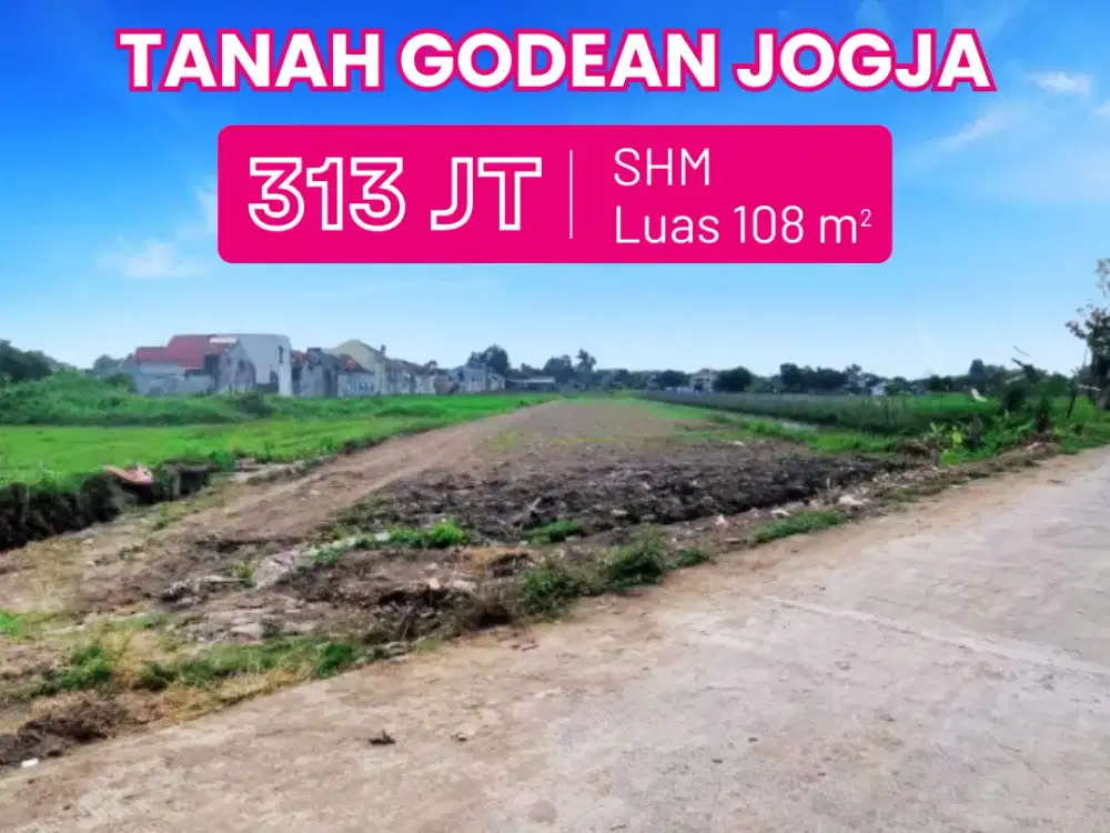 Tanah Sidoarum Di Jalan Godean Sleman 300 Jt-an