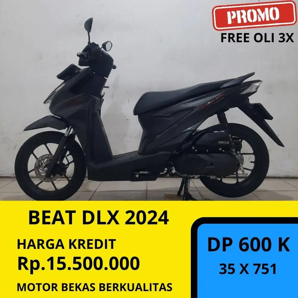 Honda Beat Deluxe tahun 2024 Cash dan Kredit Syarat KTP dan KK