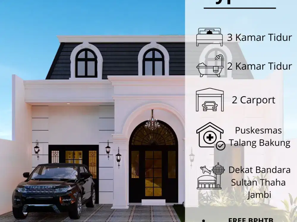 Rumah Mewah free Biaya Balik Nama Talang Bakung