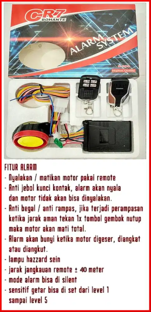 pasang alarm remote nmax aerox beat vario gear m3 freego Xride genio