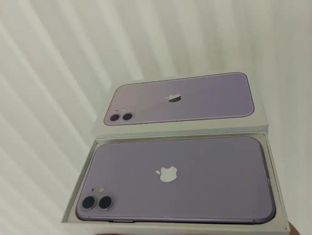 Iphone 11 128gb secara baru ungu
