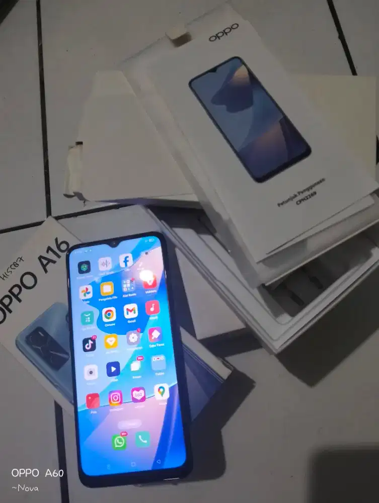FOR SALE !! Oppo A16 3/32 Fullset sampe ke kitab²nya