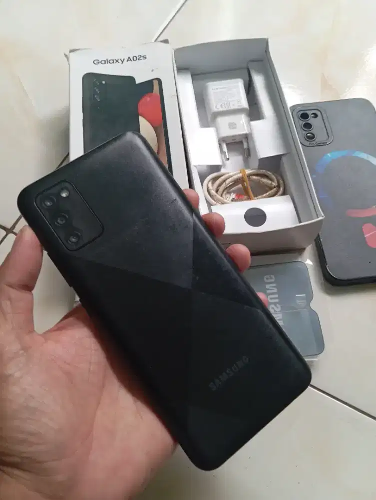 Samsung a02s 4/64 gb fullset no minus jual harga pas net gan.