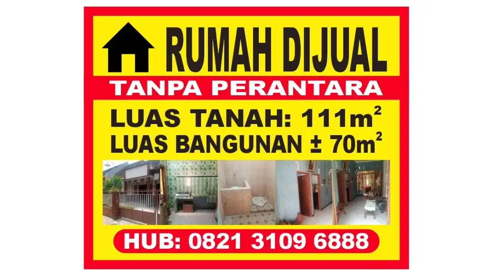 RUMAH DI JUAL POSISI STRATEGIS
