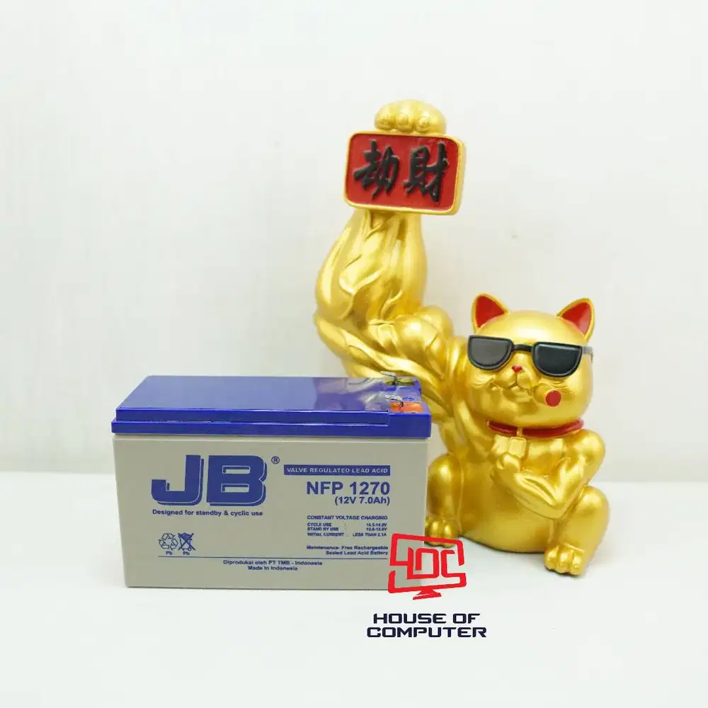 BATERAI UPS JB NFP 1270 12V 7.0Ah AKI KERING