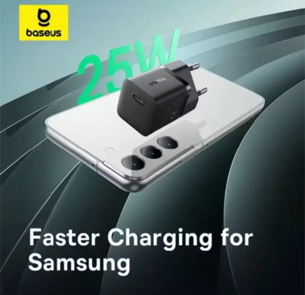 Baseus GaN5 Adapter Charger Type C Upto 25W 3A Hitam Ori
