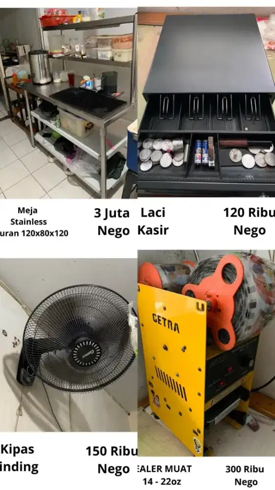 Jual Barang bekas dagangan Nego