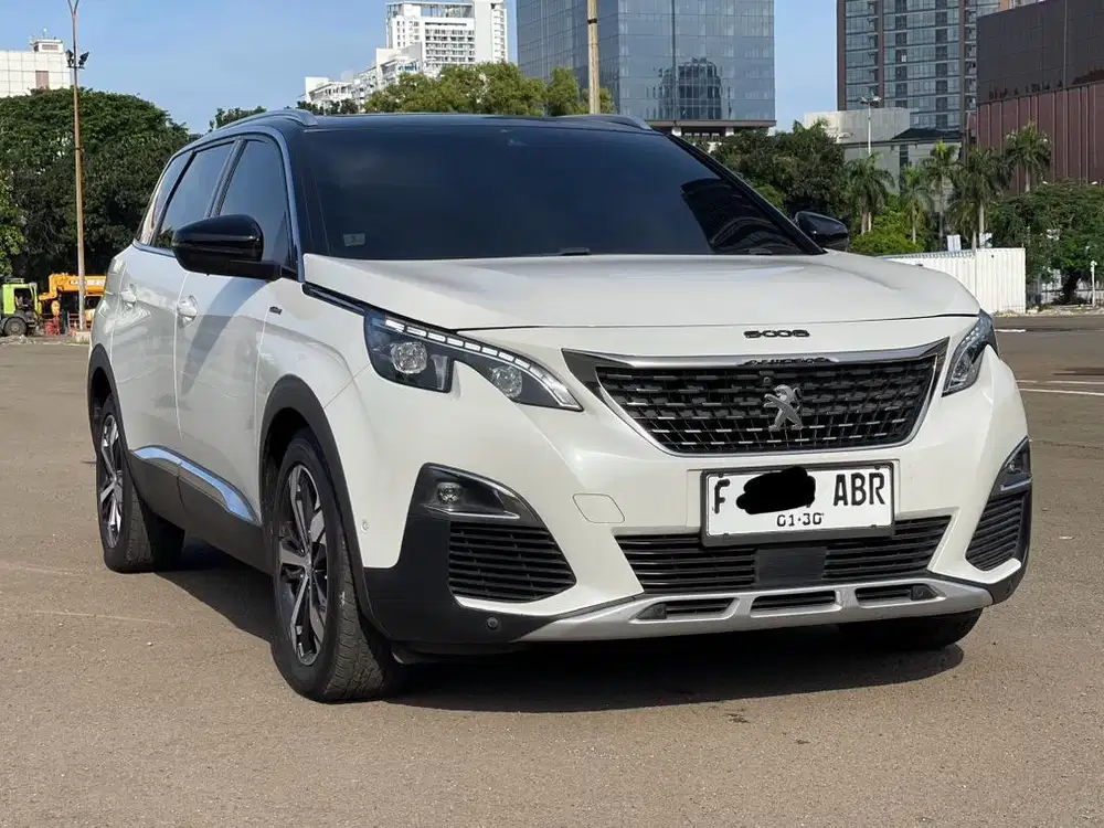 PEUGEOUT 5008 GT LINE 2019 PAKAI 2020 PUTIH DIJUAL CEPAT TERMURAH