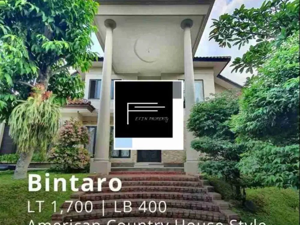 Dijual Rumah Mewah Design American Country di Bintaro