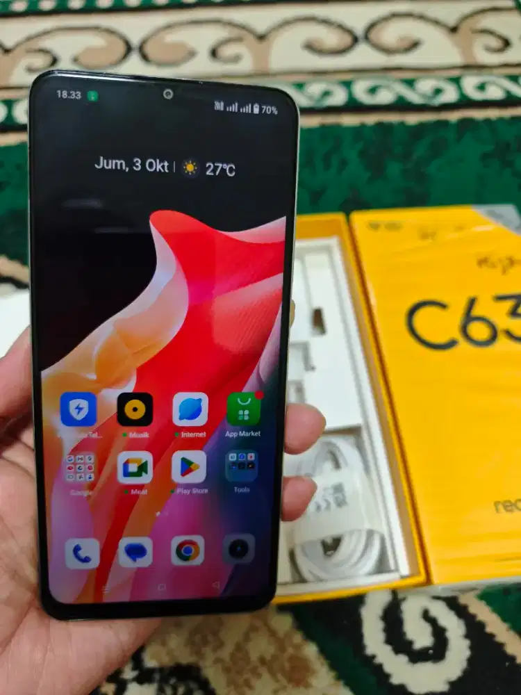 Realme C63 Ram 8/128 Pemakaian Ibu Beli Dari Baru Mulus dan Normal