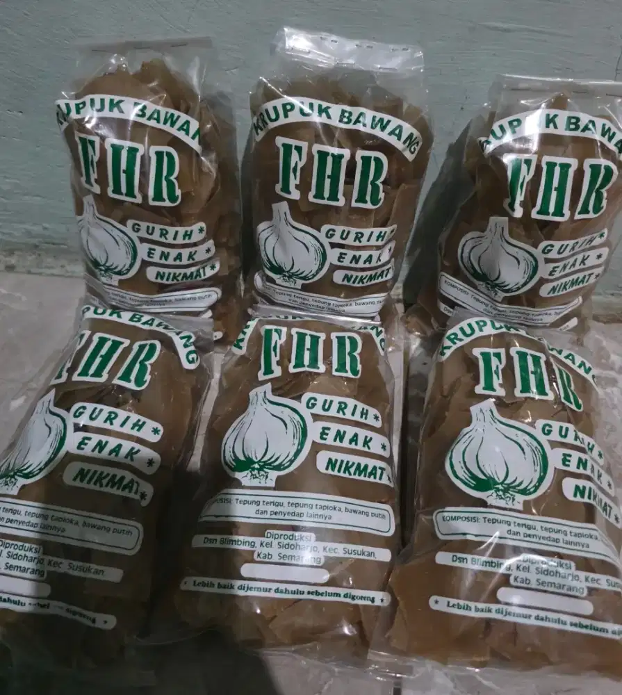 Krupuk Bawang Asli Semarang Per 250gram