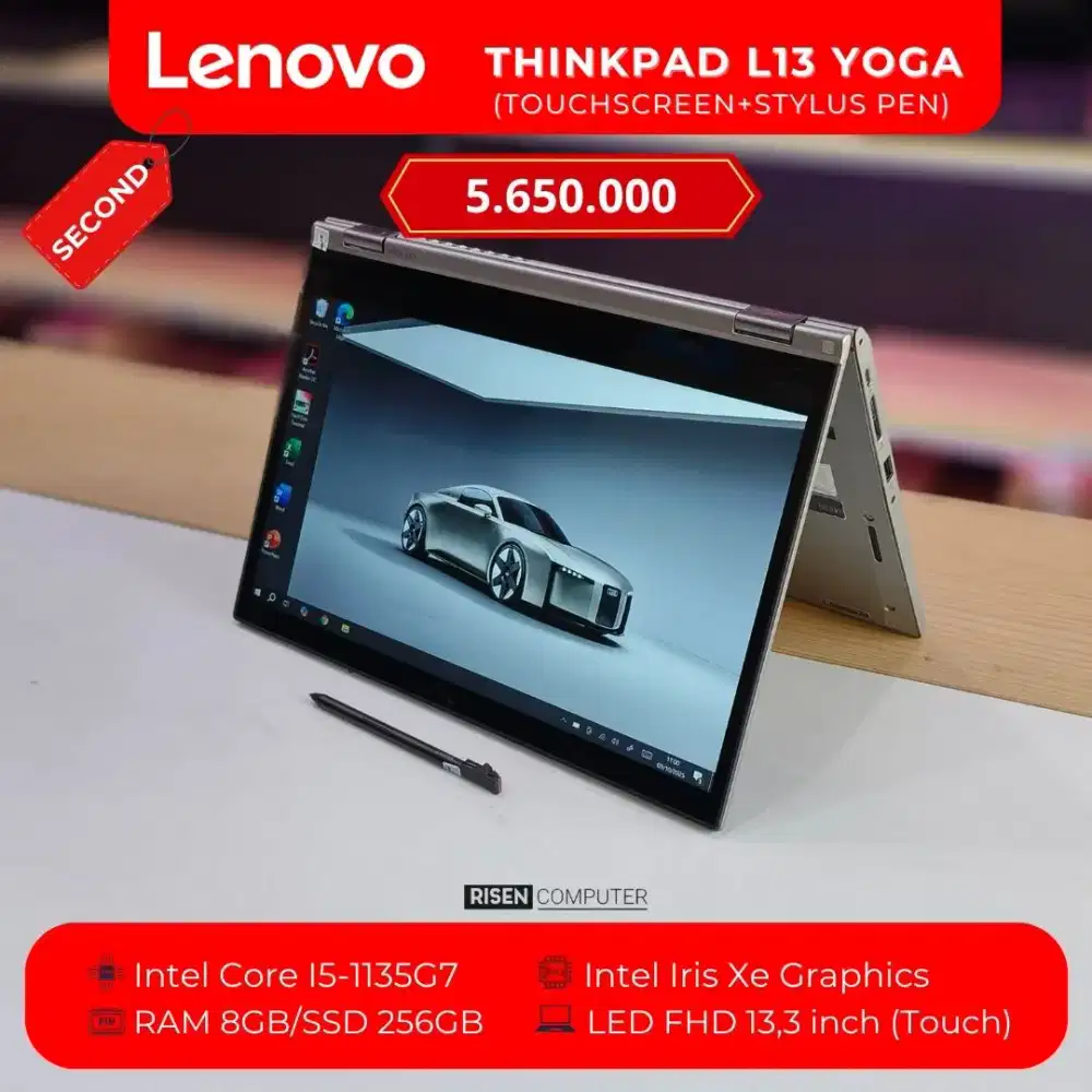 LENOVO THINKPAD L13 YOGA Core I5-1135G7 RAM 8GB SSD 256GB FHD 13.3inch