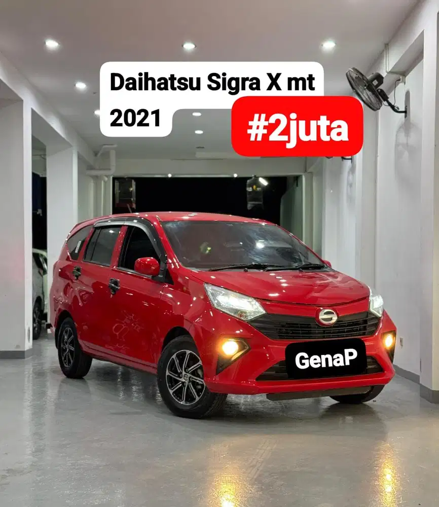 Daihatsu Sigra X 1.2 mt 2021 merah #2juta