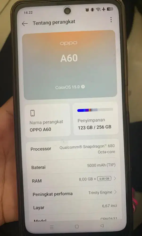 Jual Oppo A60 Ram 8/256