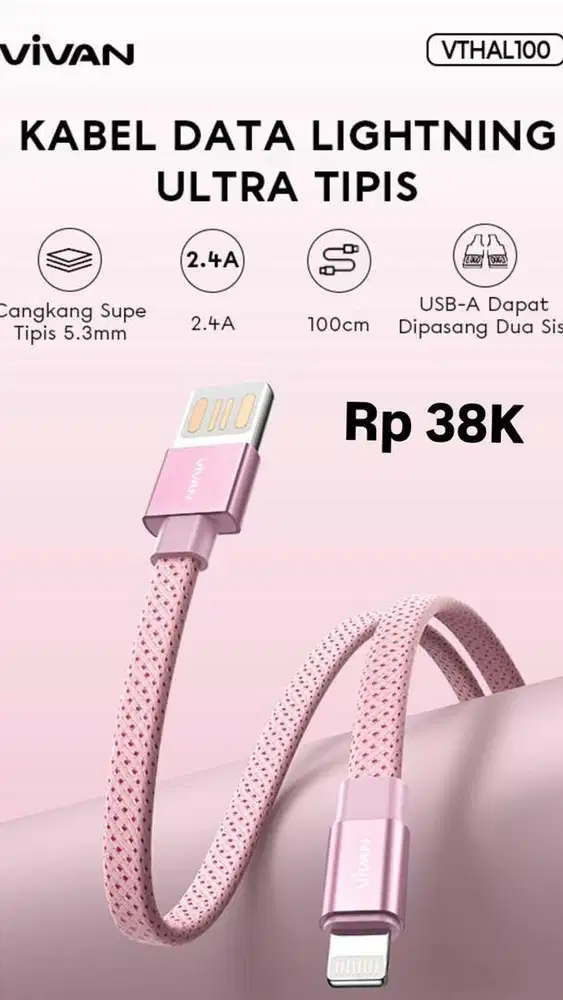 KABEL CHARGER VIVAN VTHAL100