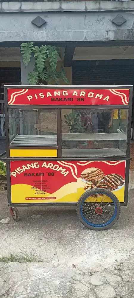 Gerobak stainless bekas jualan