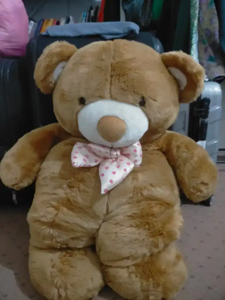 Boneka anak anak beruang besar cokelat