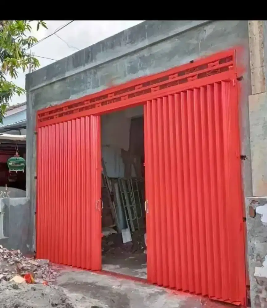 Folding gate rolling door murah