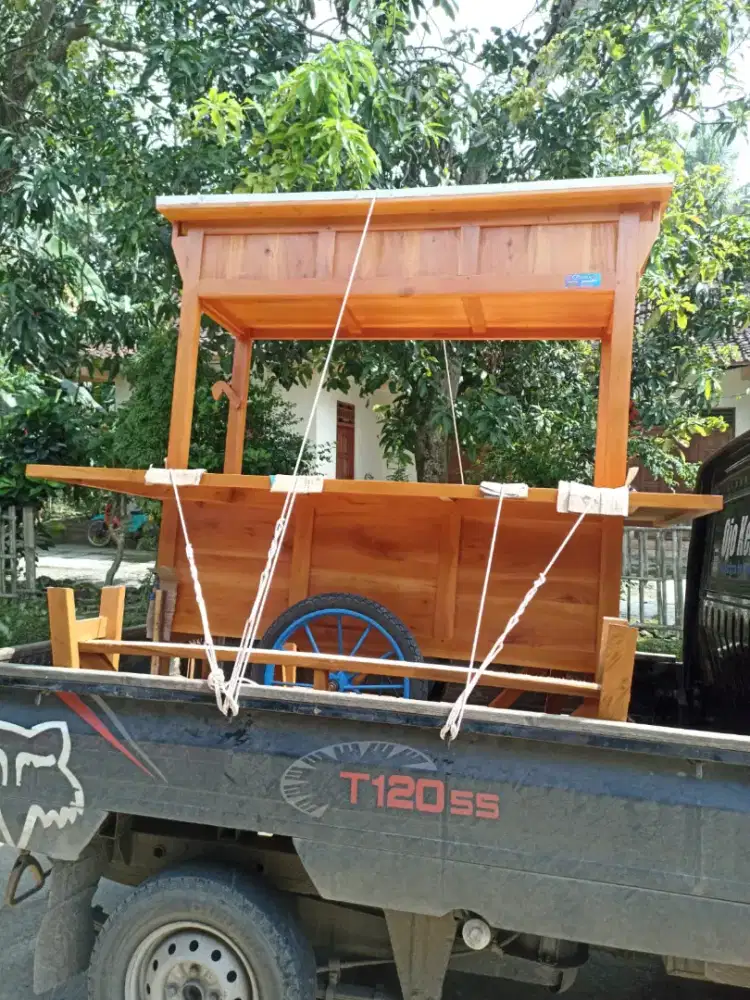 Gerobak Angkringan Bakso Mie Ayam PeceL Bubur Sate Martabak Ronde dlL