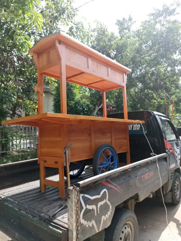 Gerobak Angkringan Bakso Mie Ayam PeceL Bubur Sate Martabak Ronde dlL