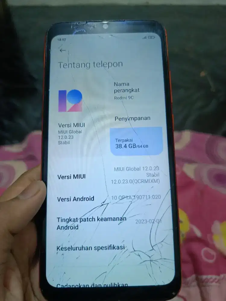 Jual hp Redmi 9c full set