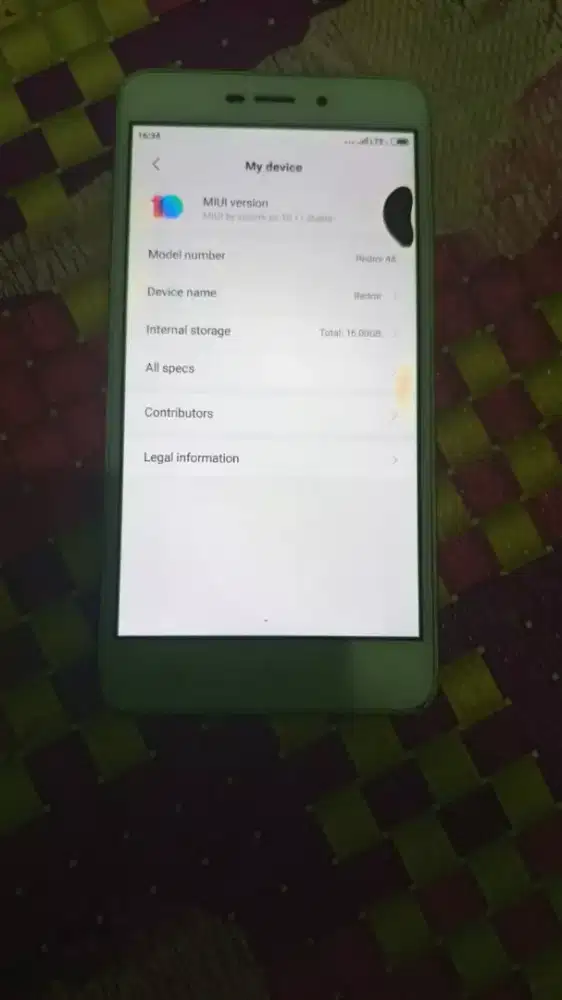 Hp redmi 4a ram 2/16