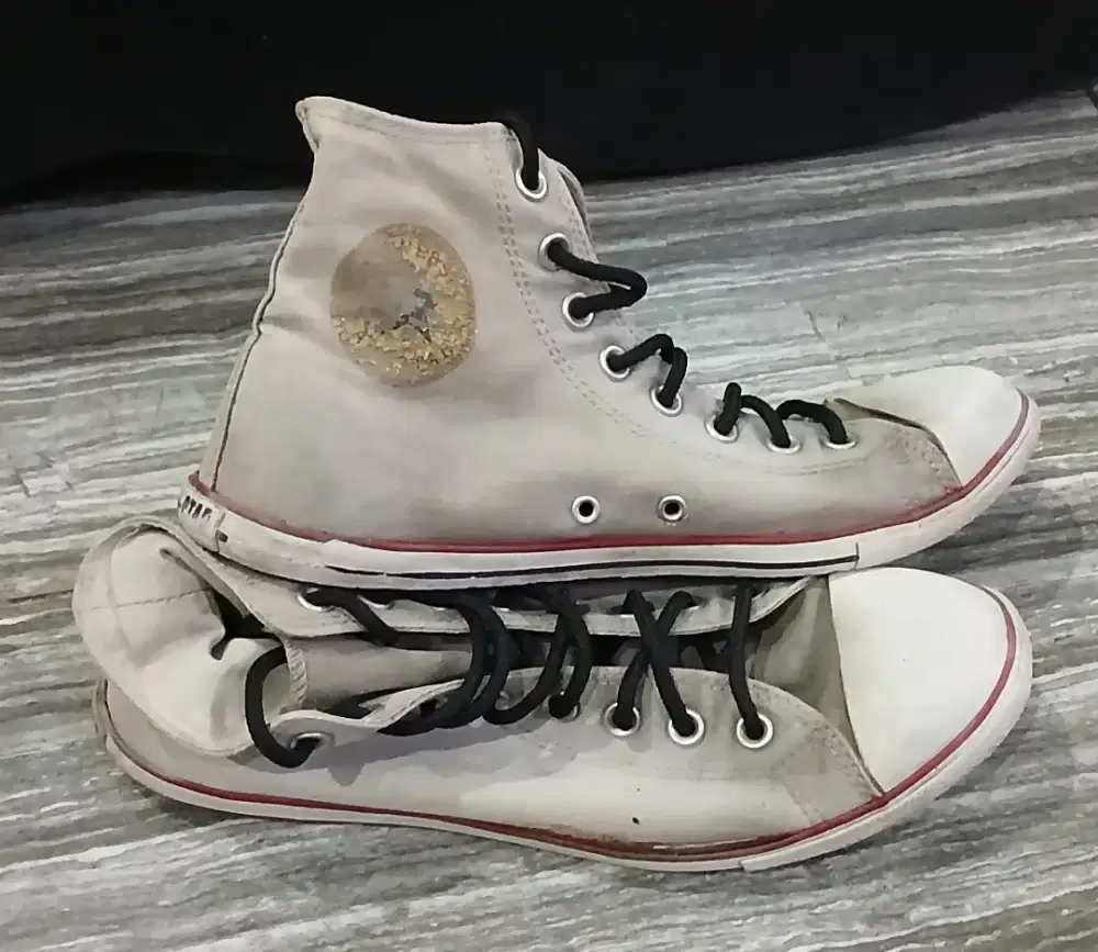 Sepatu Branded Original _ Converse High Grey - Murmer & Layak Pakai