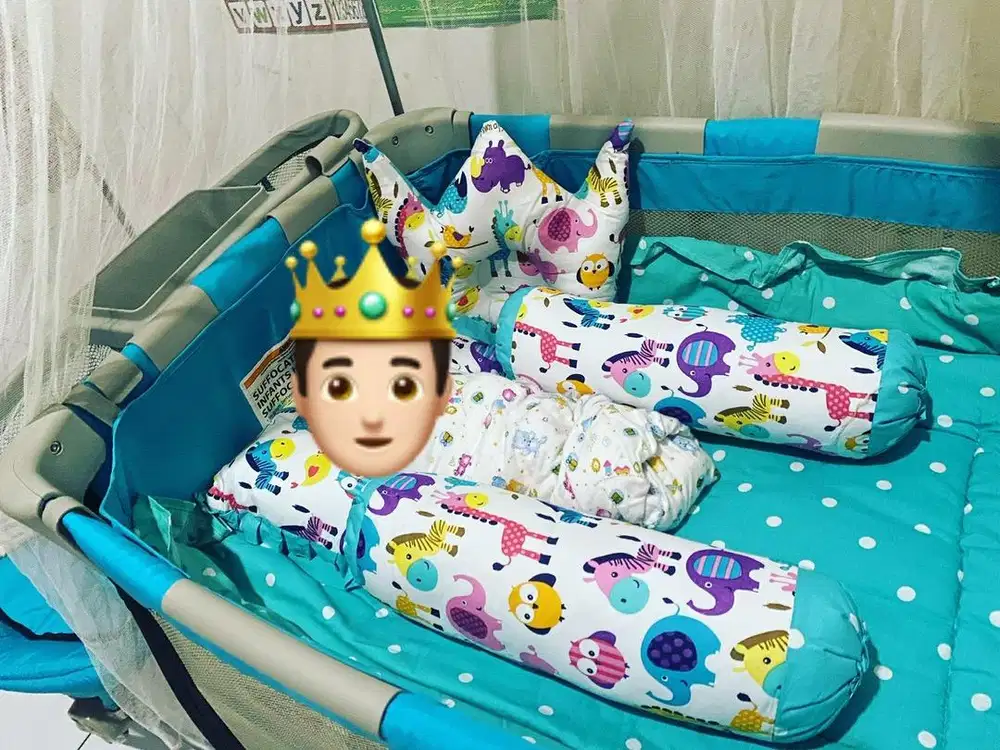 Jual Cepat tempat tidur bayi Cocolatte Cubix biru