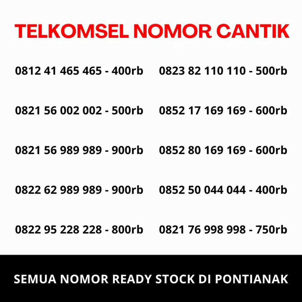 NOMOR CANTIK TELKOMSEL