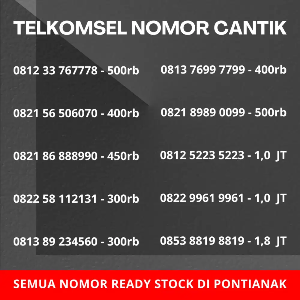 NOMOR CANTIK TELKOMSEL