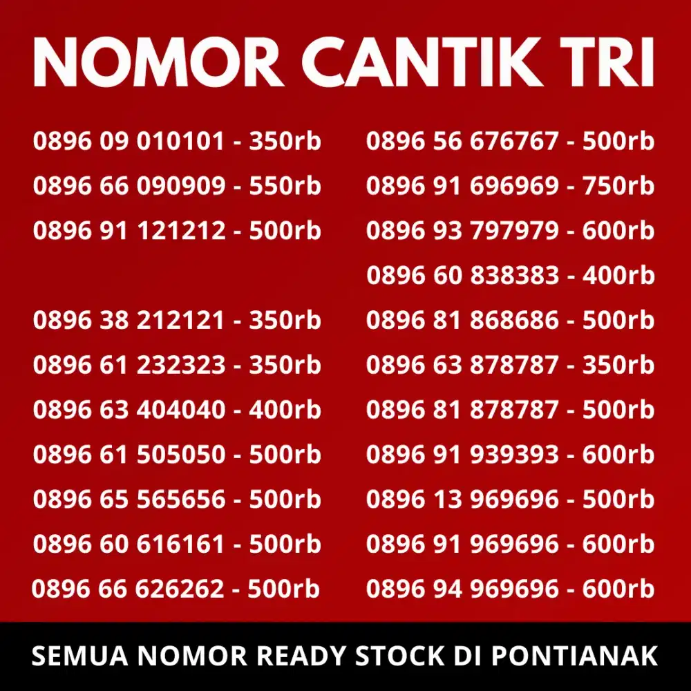 NOMOR CANTIK TRI
