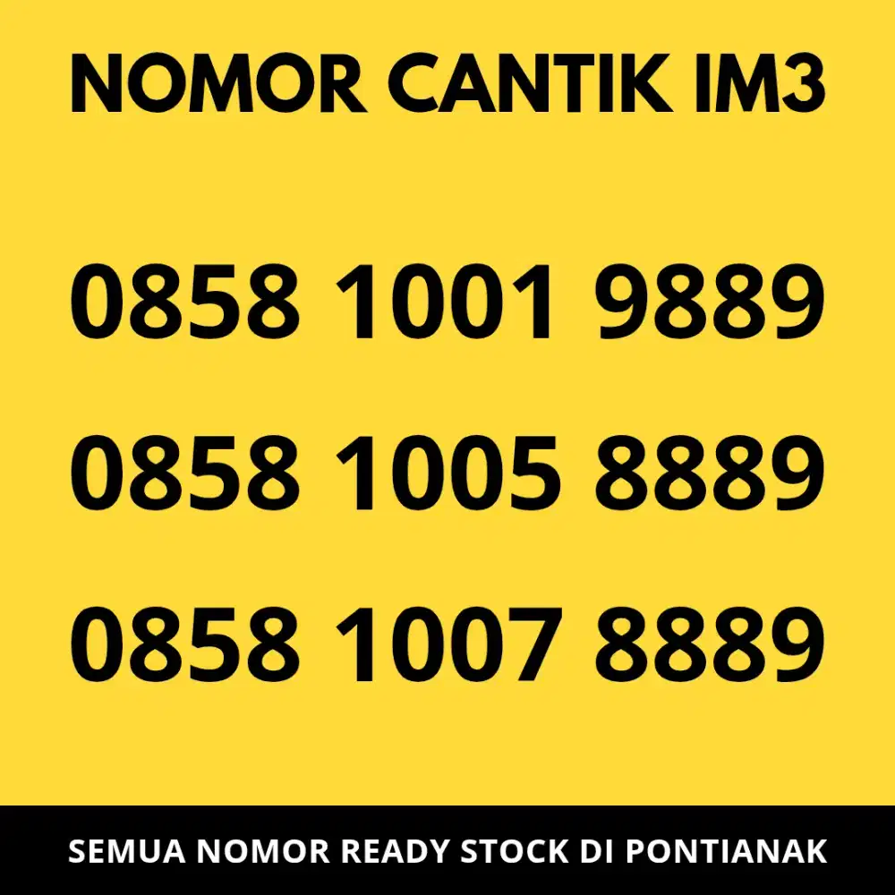 NOMOR CANTIK im3