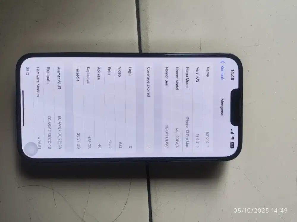 Ip 13 promax 128gb ex ibox