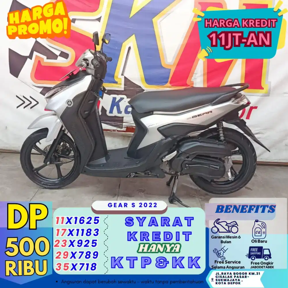 Dp 500rb - kredit gear s 2022 km low bergaransi