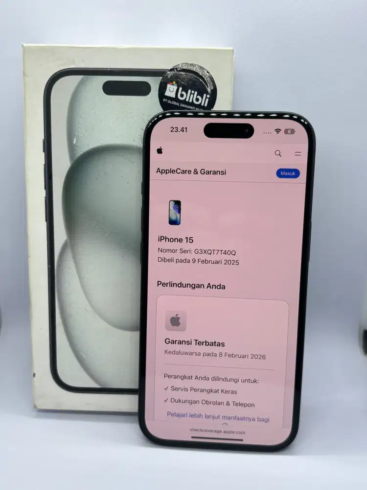 Iphone 15 Black 128 Ibox (garansi on February 2026)