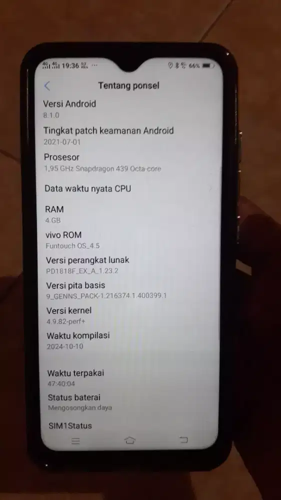 Vivo Y95 4/64 Normal Eks Garansi Resmi
