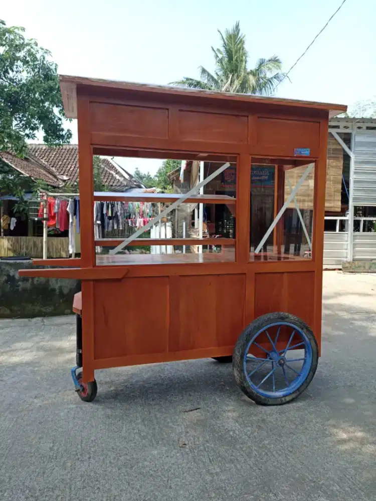 Gerobak Angkringan Bakso Mie Ayam PeceL Bubur Sate Martabak Ronde dlL