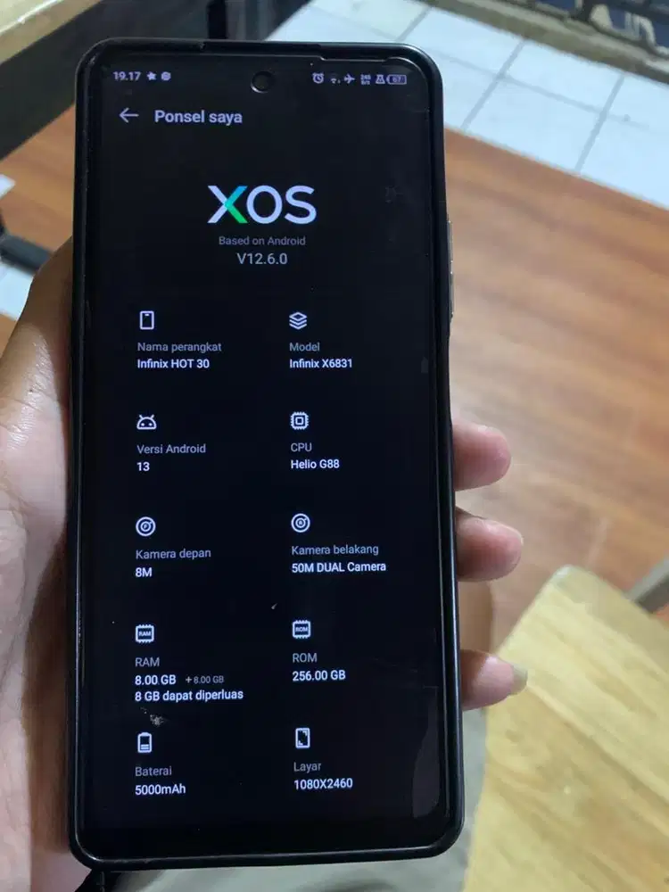 Jual butuh infinix hot 30 ram 8+8 256 gb , bisa nfc dan fp