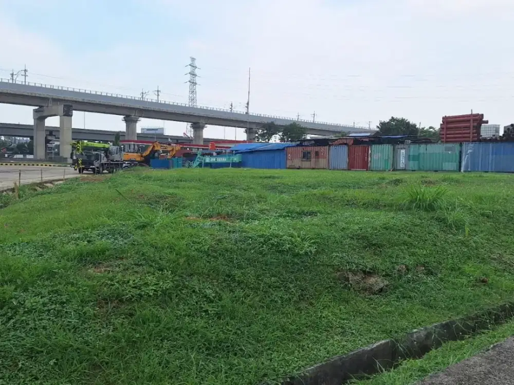 Tanah Kavling Tambun Selatan Strategis samping Tol lahan 1300m2 siap pakai harga 25.000/m/bln