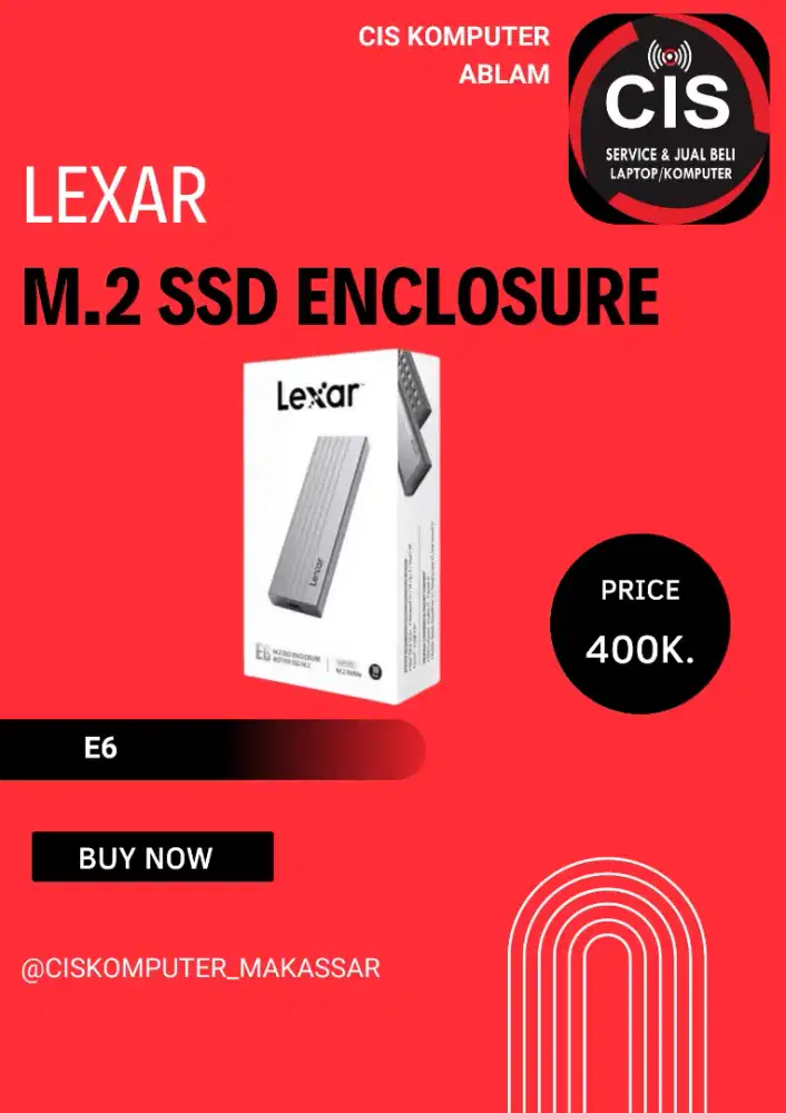 Ready Lexar M.2 SSD Enclosure E6