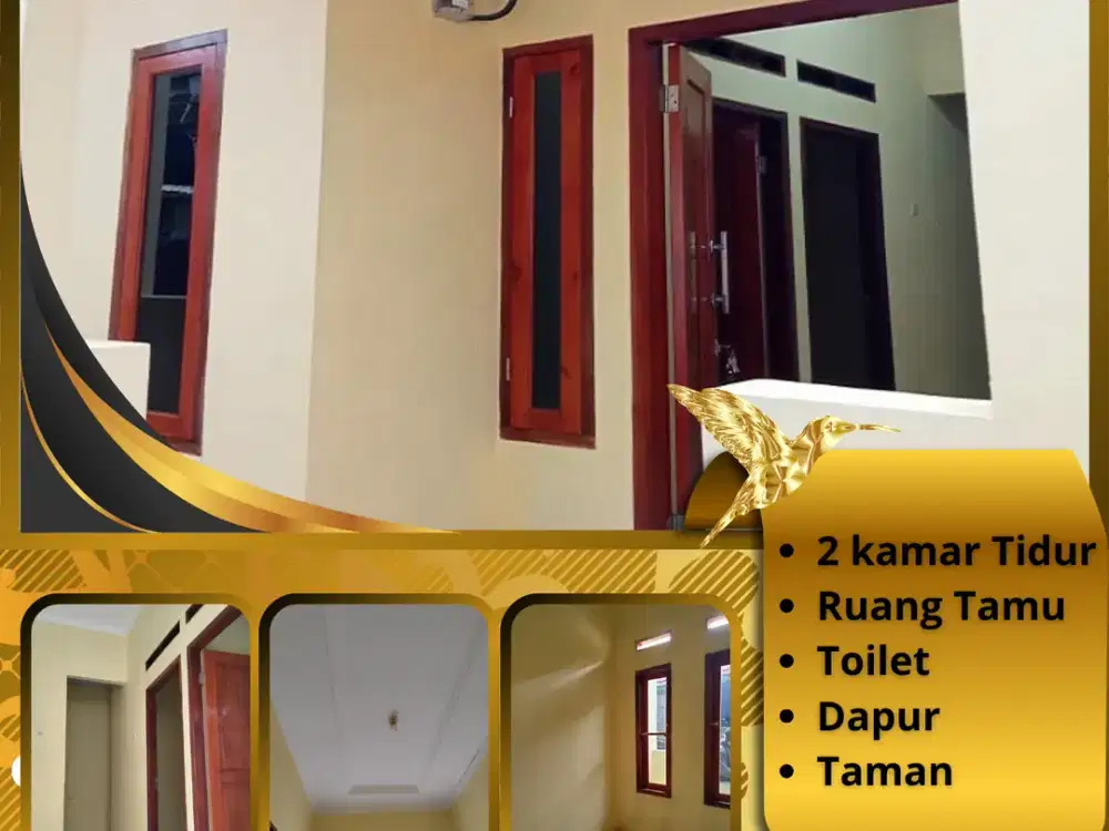 RUMAH MURAH SIAP HUNI 2 KAMAR AKSES STRATEGIS 10 MENIT DARI STASIUN