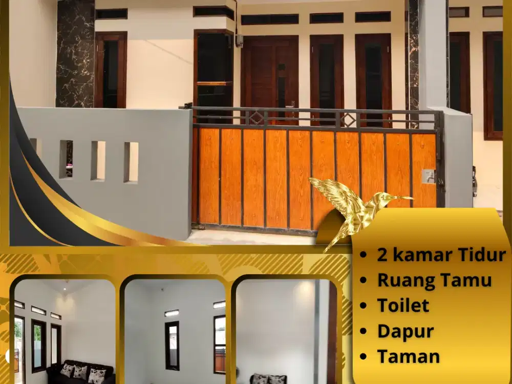 RUMAH MINIMALIS 2 KAMAR DILOKASI STRATEGIS MULAI DARI 175 JUTAAN