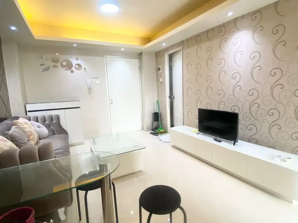 Apartemen Green Bay Pluit Tipe 3BR jadi 2BR Full Furnished Uk. 49 M2