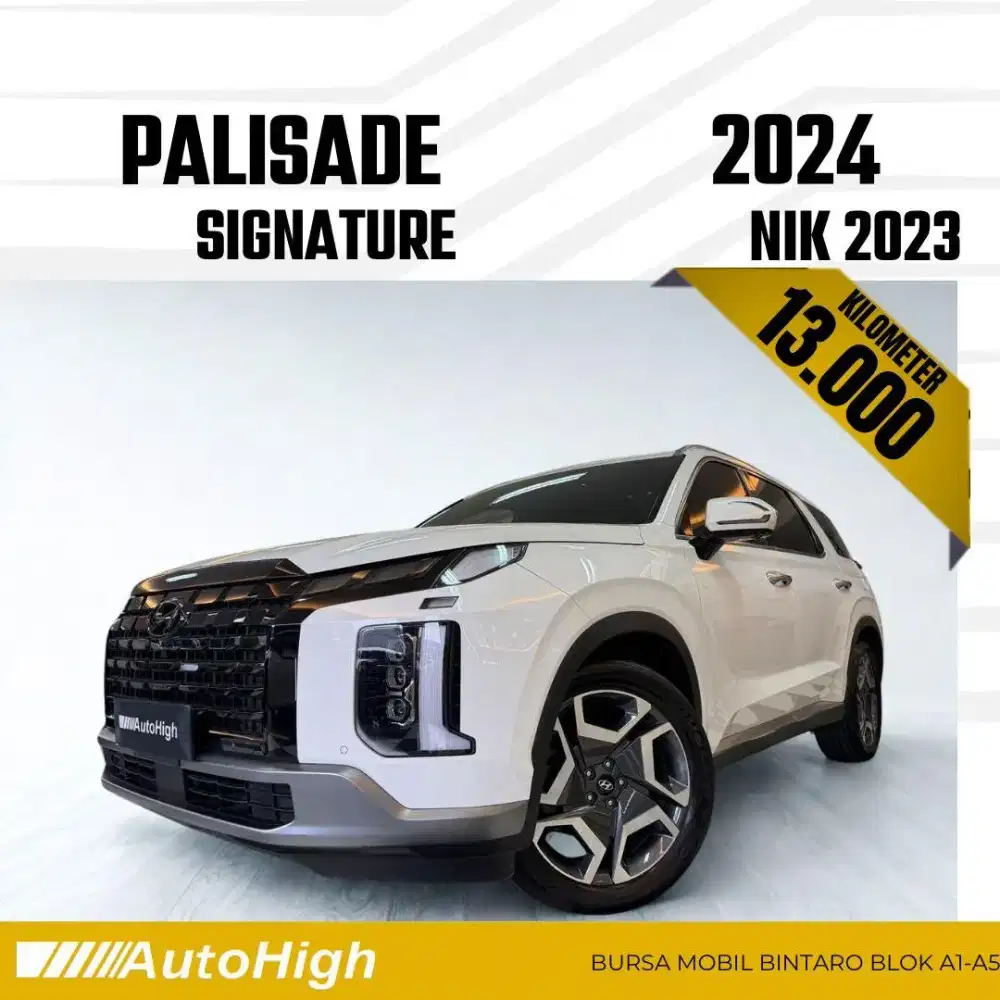 DP10% [Km13.000] Palisade Signature 2023 White Reg 2024 #AUTOHIGH