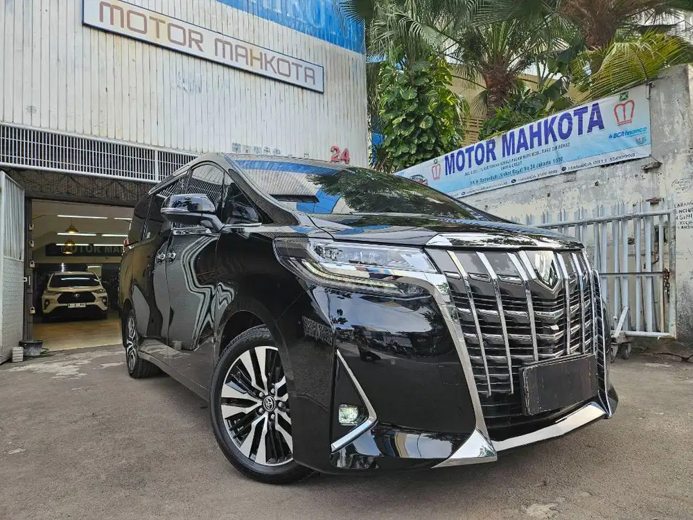 18 rb km Toyota Alphard G TSS 2022 nik 2021 hitam black bagus spt baru