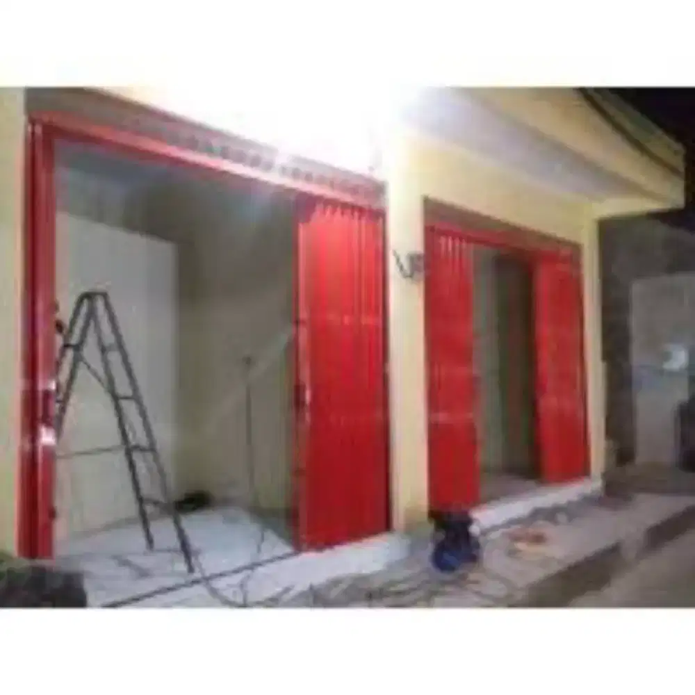 Rolling door folding gate kanopi